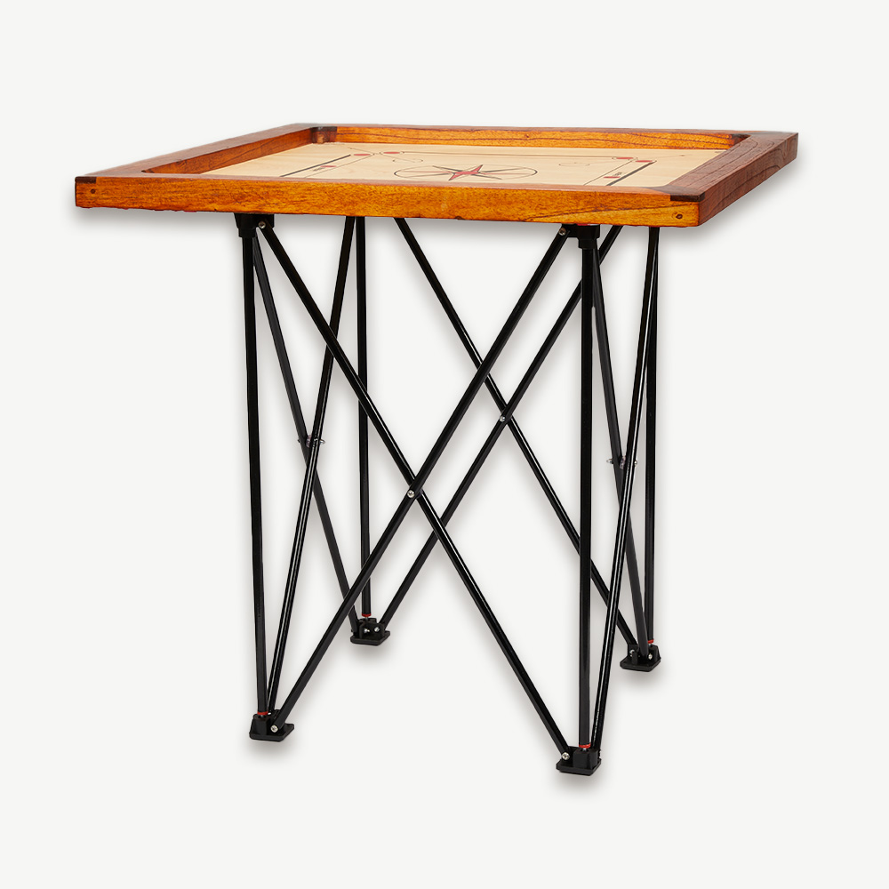 Compact Carrom - 68x68 cm - Eco Hardhout India - Handig voor transport