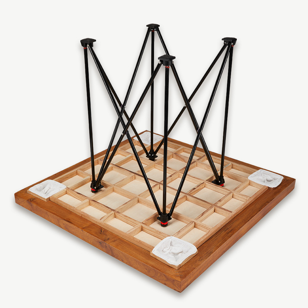 Championship Carrom Board Spel - 18 KG - ECO Hardhout uit India - Ubergames