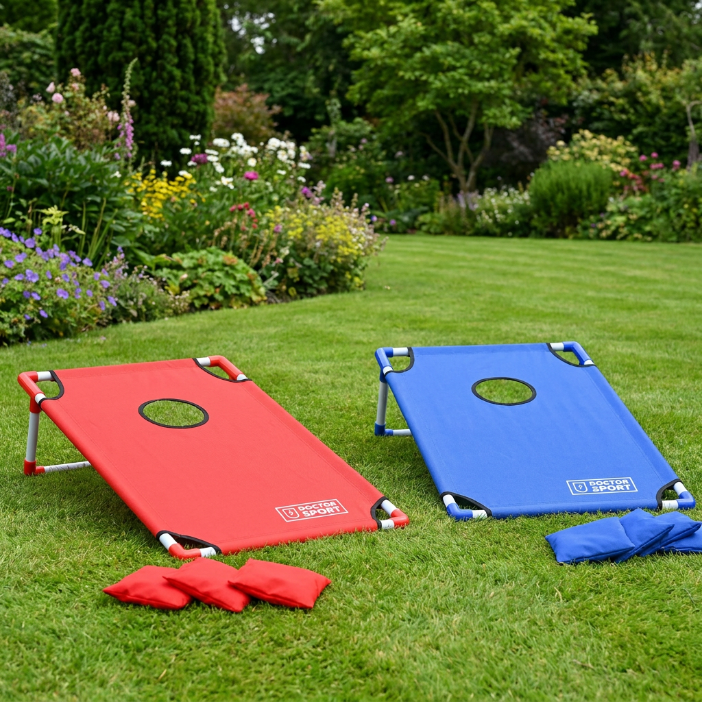 USA Cornhole Set Blauw/Rood