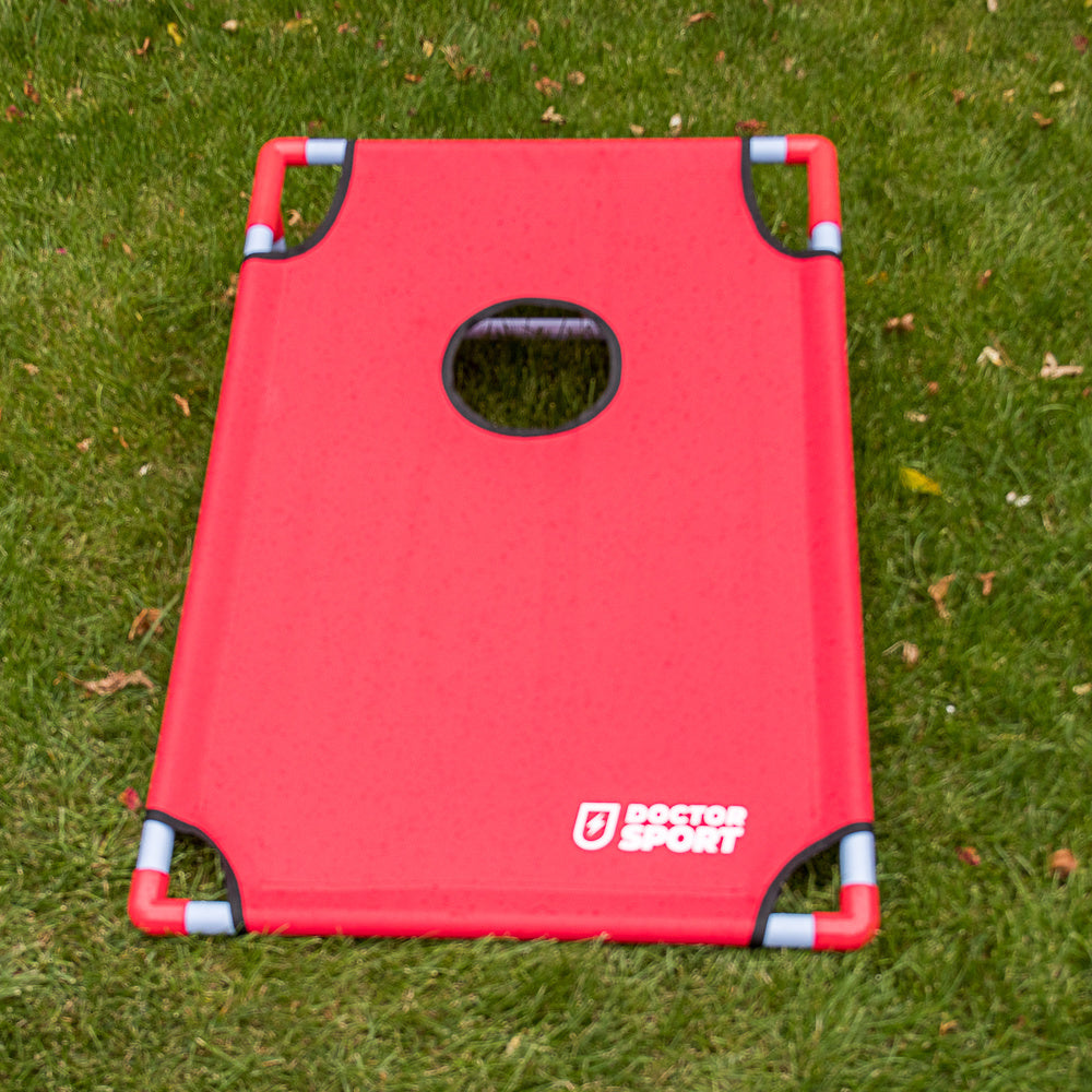 Dubbele USA Cornhole Set - Blauw/Rood - In Draagtas - Compleet en Prof.