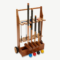 Familie Croquet Spel - 4 Spelers - Hardhout - Designed in England - Produced in India