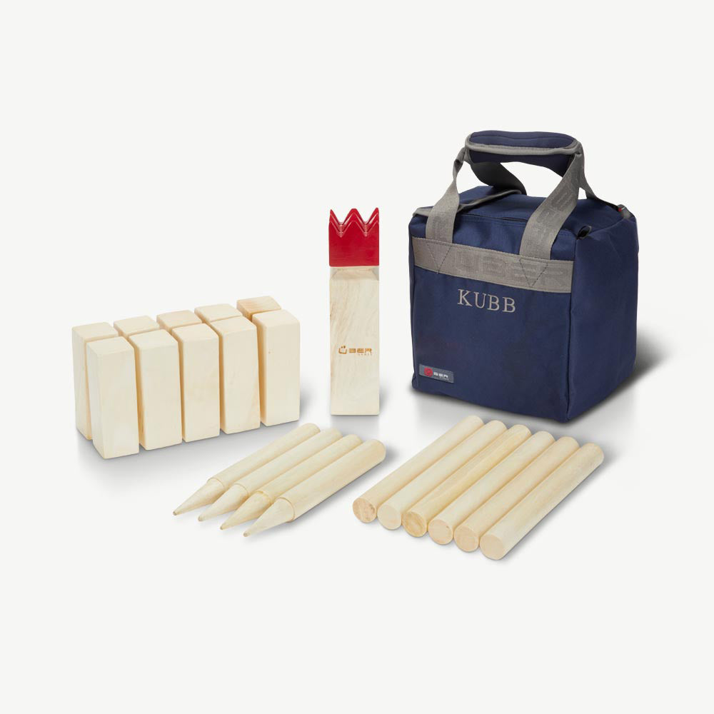 Kubb - Compact Set - ECO Hardhout - Inclusief Stevige Tas