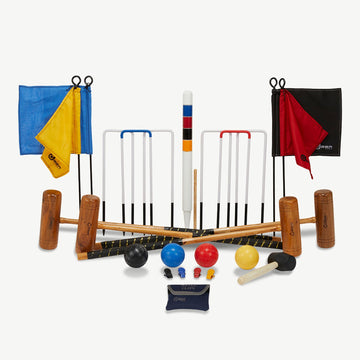 Professionele Croquet Set - 4 Spelers - Hardhout - Designed in England