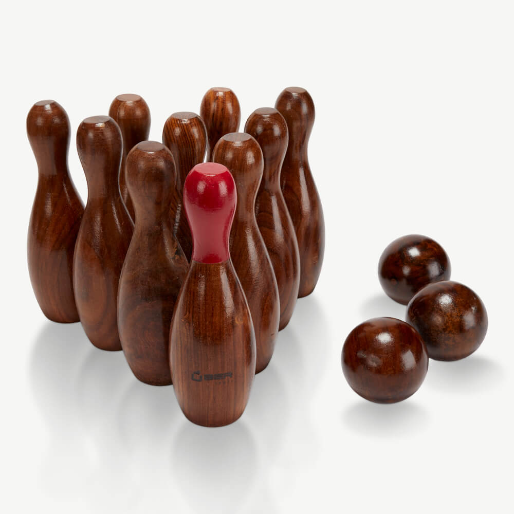 Rosewood Bowling - ECO Hout - In Tas - Prachtig & Exclusief