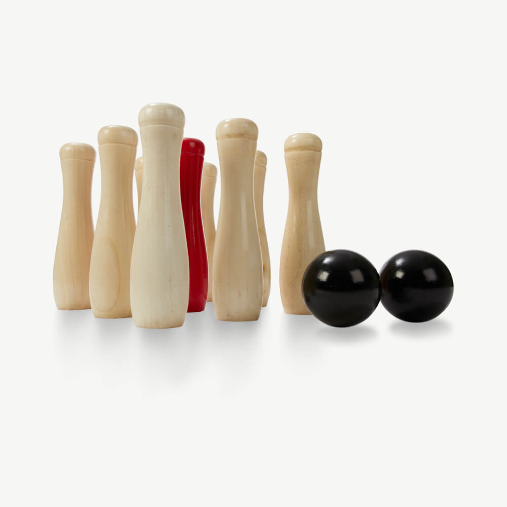 Bowling Set - Hardhouten Set met transporttas