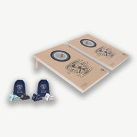 World Cornhole League – 90 x 60 cm Double Board Set - 100% Hout - 16 super Bean Bags - Profi